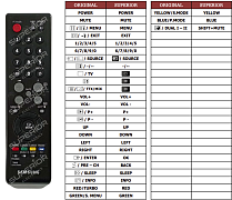 Samsung 941MP náhradní dálkový ovladač jiného vzhledu