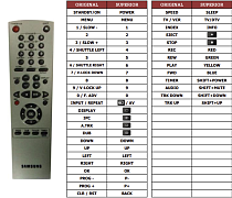 Samsung  AA59-00052C, AA59-00052C(VCR) náhradní dálkový ovladač jiného vzhledu