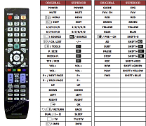 Samsung  AA59-00434A náhradní dálkový ovladač jiného vzhledu