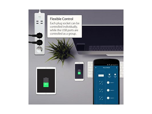 Smart prodlužovací kabel WOOX R4028 WiFi Tuya