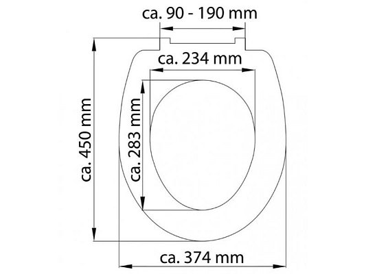 WC sedátko SCHÜTTE Round Dips Soft Close