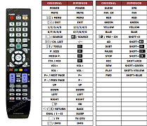 Samsung  AA59-00494A  náhradní dálkový ovladač jiného vzhledu