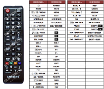 Samsung  AA59-00603A  náhradní dálkový ovladač jiného vzhledu