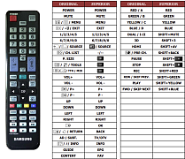 Samsung  AA59-00629A náhradní dálkový ovladač jiného vzhledu