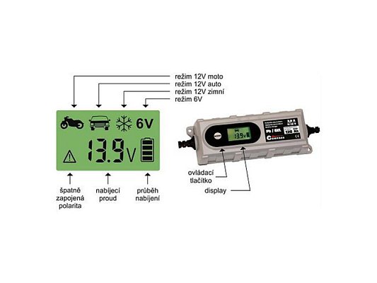 Nabíječka akumulátorů COMPASS 07146 6/12V