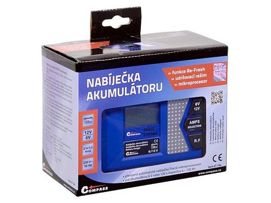 Nabíječka akumulátorů COMPASS 07154 PROFI 6/12V