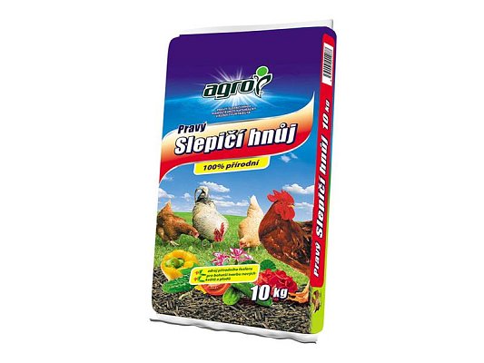 Pravý slepičí hnůj AGRO 10kg