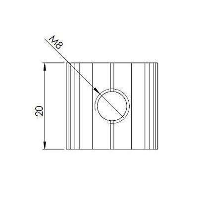 Kámen profilů M8 závit