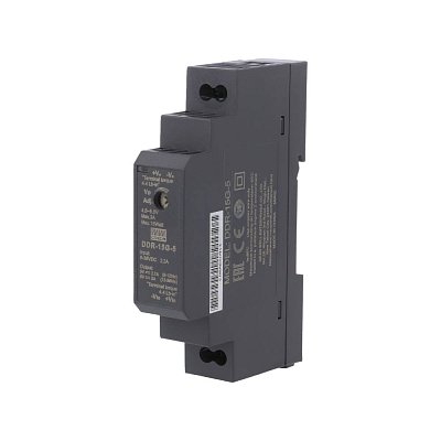 DC/DC měnič na DIN lištu 15W, 9..36V -> 5V/3A