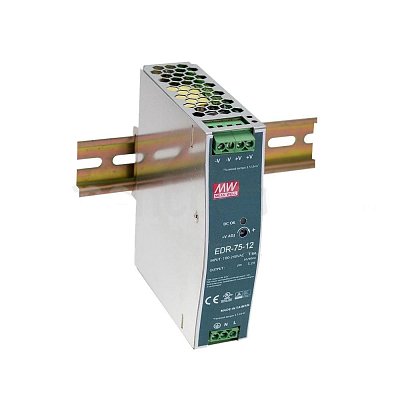 Spínaný zdroj na DIN lištu 75,6W, 12V/6,3A DC