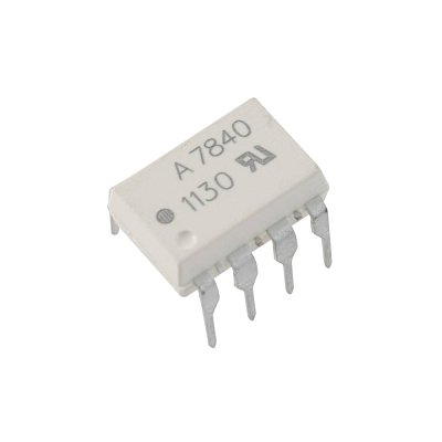 Optočlen, výstup: operační zesilovač, THT