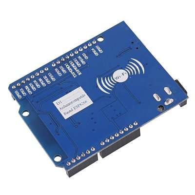 Vývojová platforma Espressif založená na  ESP-8266EX, téměř kompatibilní s piny Arduino UNO, lze použít i některé shield moduly určené pro klasické Arduino UNO. 