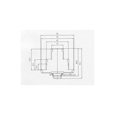 Krabice na DIN; 4 moduly; 96x70,5x74mm