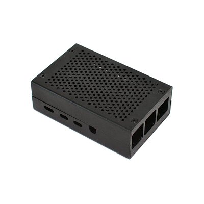 Odolná hliníková dobře větratelná krabička pro Raspberry Pi 4B.