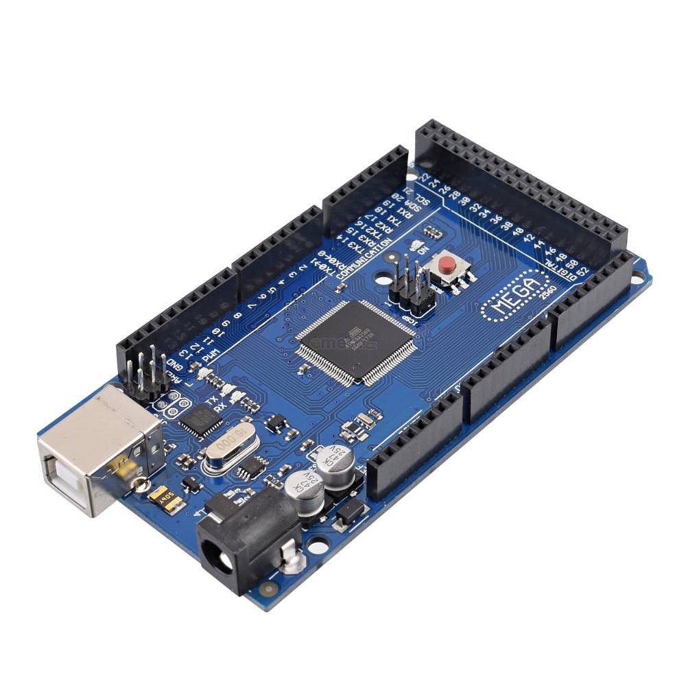 Klon Mega s procesorem ATmega2560. Funguje plně s Arduino IDE.
