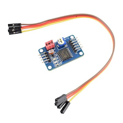 Modul s A/D a D/A převodníkem tvořený čipem PCF8591, komunikace po I2C.