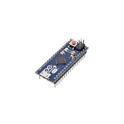 Klon Micro s řadičem ATmega32u4. Tento pokročilý čip obsahuje vestavěnou USB komunikaci. 