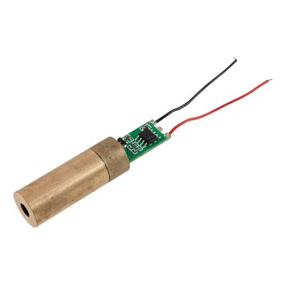 Laserový modul 532nm, Po=5mW, U=3V, Io=150mA, se ZELENÝM laserem.