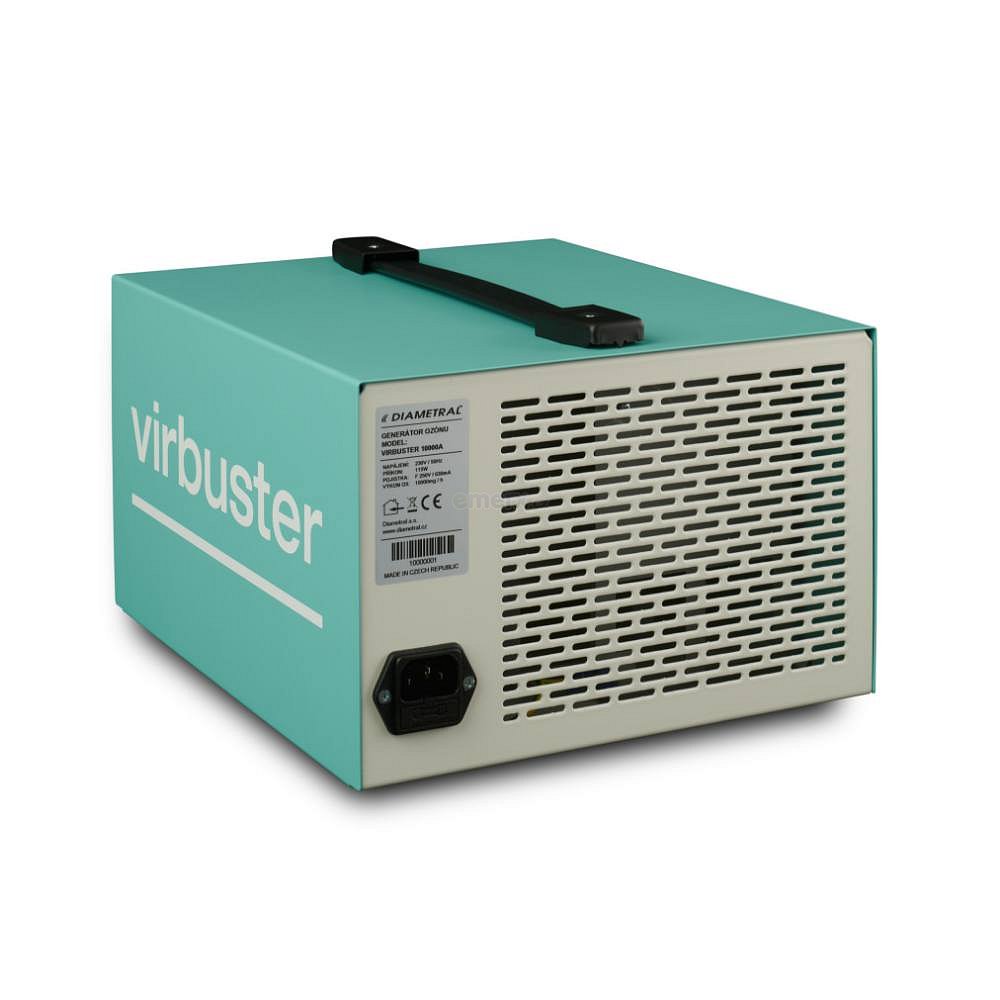 Generátory ozonu, výkon O3 - 20000 mg, výkon ventilátoru - 190m3/h, elektronické ovládání, zobrazení zbývajícího času - LED bargraf