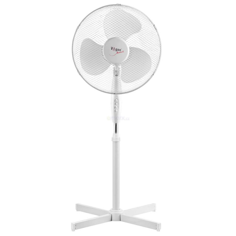 Stojanový ventilátor vhodný pro použití v horkých letních dnech v domácnostech, kancelářích, chatách i chalupách.