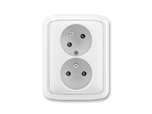 Dvojzásuvka Tango bílá