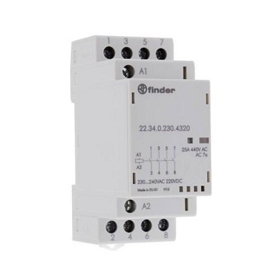 Modulový stykač 230VAC 4p