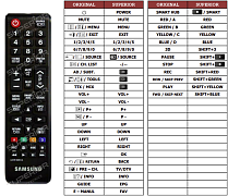 Samsung  AA59-00851A náhradní dálkový ovladač jiného vzhledu