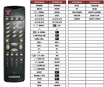 Samsung  AA59-10075C náhradní dálkový ovladač jiného vzhledu