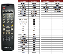 Samsung  AA5900221F náhradní dálkový ovladač jiného vzhledu
