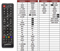 Samsung  AA81-00243B  náhradní dálkový ovladač jiného vzhledu