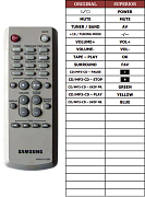 Samsung  AH59-01159J náhradní dálkový ovladač jiného vzhledu
