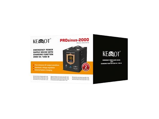 Zdroj záložní KEMOT PROsinus-2000 1200W 12V Black