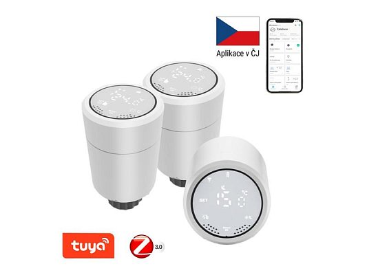 Smart sada termostatických hlavic IMMAX NEO 07732A ZigBee Tuya