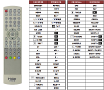 Haier HTR-273W náhradní dálkový ovladač jiného vzhledu