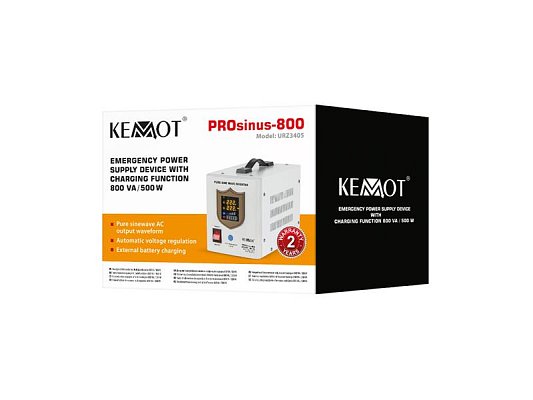 Zdroj záložní KEMOT PROsinus-800 500W 12V White
