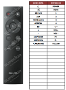 Philips TAB5305/12 náhradní dálkový ovladač jiného vzhledu