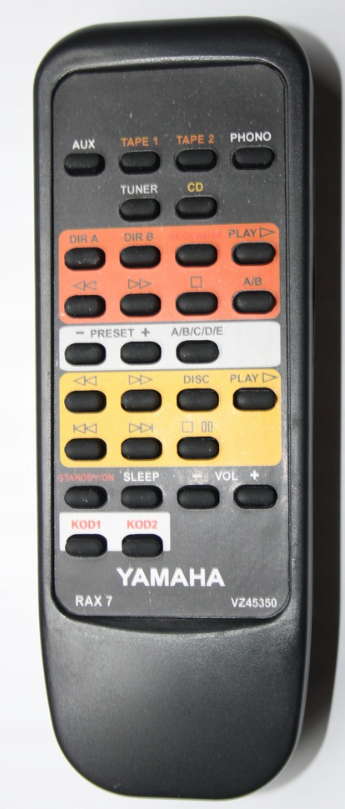 Yamaha AX-392 náhradní dálkový ovladač stejného vzhledu