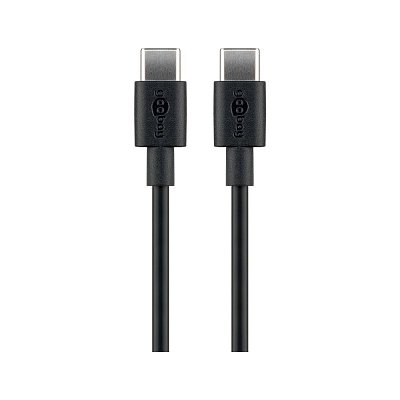 Kabel USB 3.1 konektor C vidlice - USB 3.1 konektor C vidlice, černý, 1m