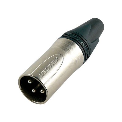 Mikrofonní XLR konektor na kabel, vidlice 3 kontaktů, kov