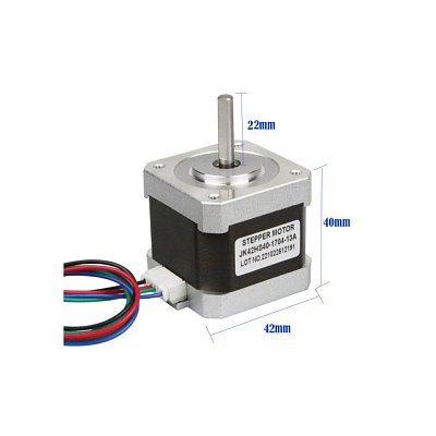 Krokový dvoufázový motor, úhle kroku 1,8°