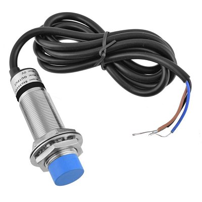 Indukční čidlo, M18, 0-8 mm, NPN/NO, průměr čidla 18mm, kabel