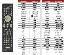 Haier LET26C420 náhradní dálkový ovladač jiného vzhledu