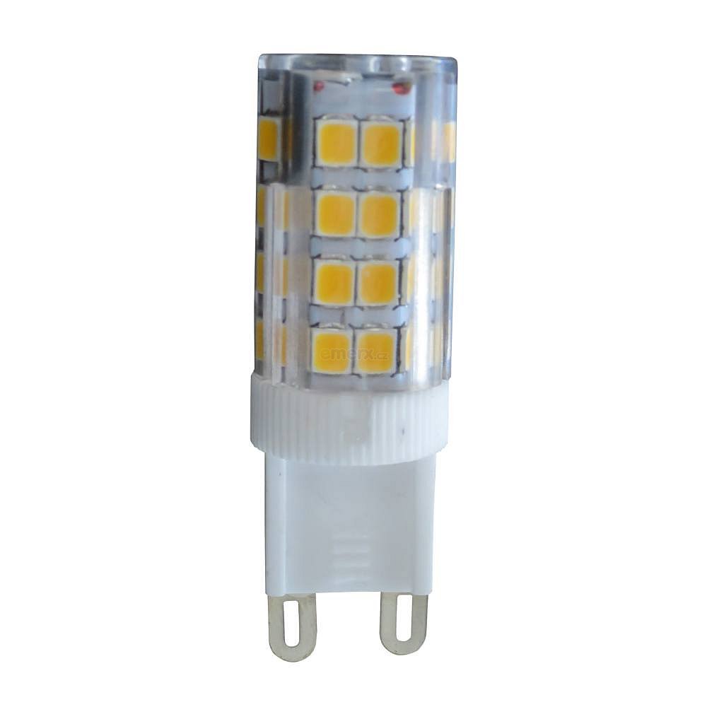 LED žárovka G9, 3,5W, 230VAC, teplá bílá 3000K, 300lm (WZ322)