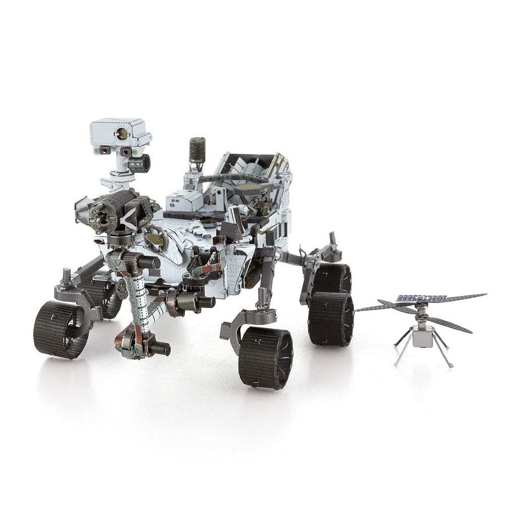Stavebnice kovového 3D modelu Mars rover Perseverance & Ingenuity helicopter