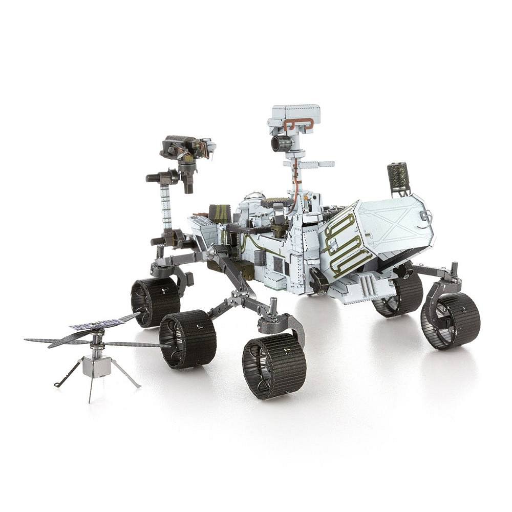 Stavebnice kovového 3D modelu Mars rover Perseverance & Ingenuity helicopter