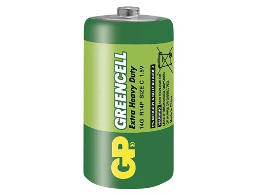 Baterie C (R14) Zn-Cl GP Greencell 2ks