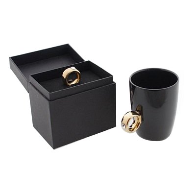 Hrnek GADGET MASTER Ring Mug Black/Gold
