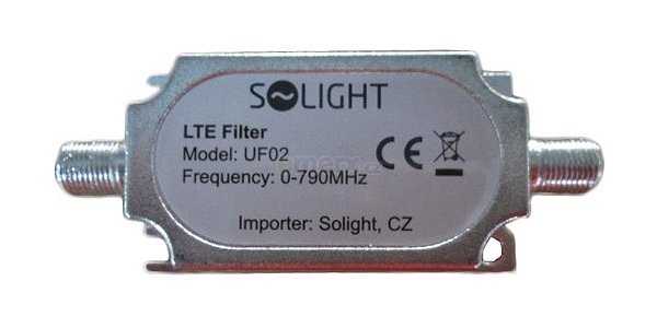Pásmový LTE filtr s F konektory. (UF02)