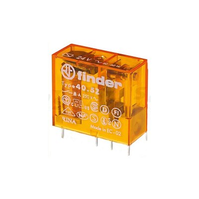 Elektromagnetické relé s AC cívkou 24V/8A