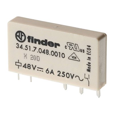 Elektromagnetické relé s DC cívkou 24V/6A